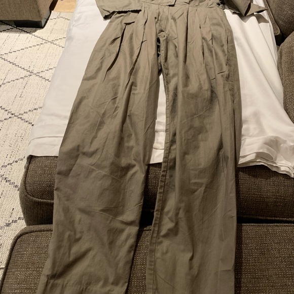 Vintage Circa 80’s Beautiful Cotton Jumpsuit w Cape by Foxy Lady Neiman Marcus - Picture 3 of 15